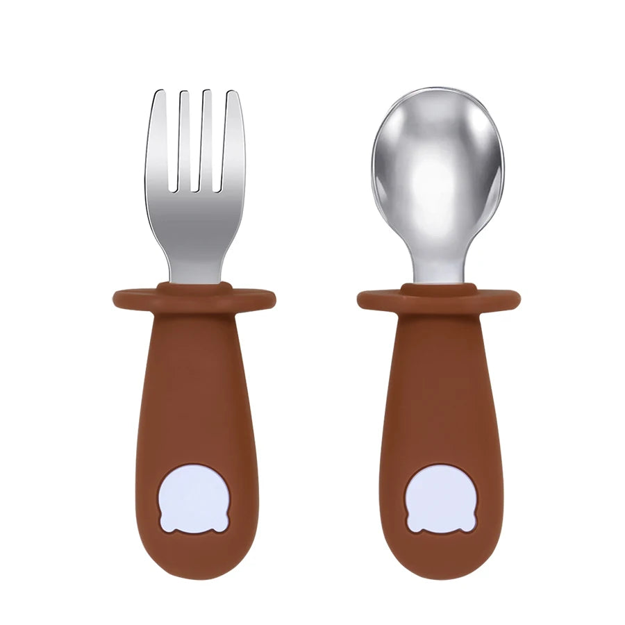 Baby Feeding Spoon and Fork Set