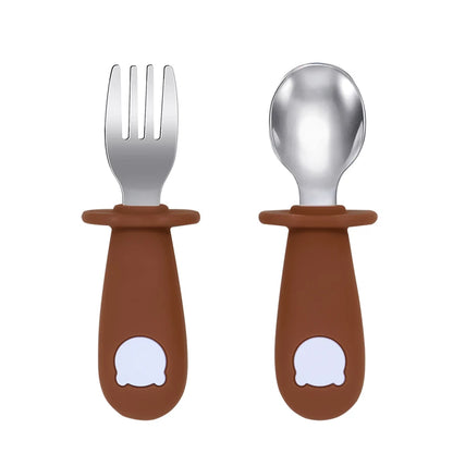 Baby Feeding Spoon and Fork Set