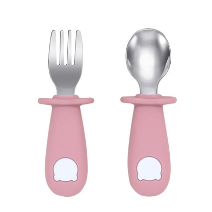 Baby Feeding Spoon and Fork Set