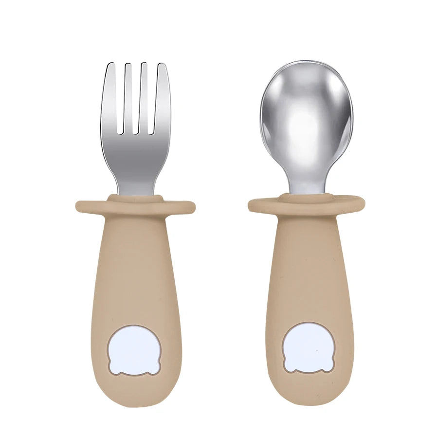 Baby Feeding Spoon and Fork Set