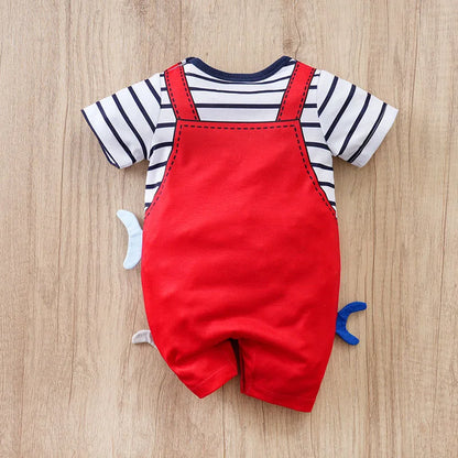 Cute Cartoon 3D Shark Baby Romper