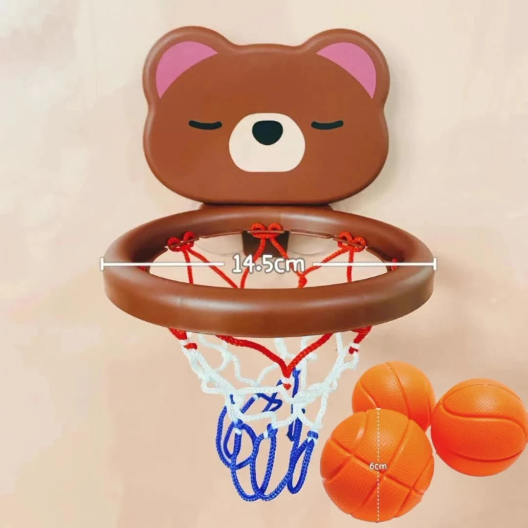 Bath time basketball net