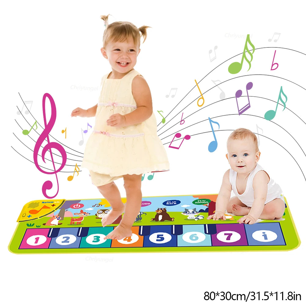 Baby piano floor mat