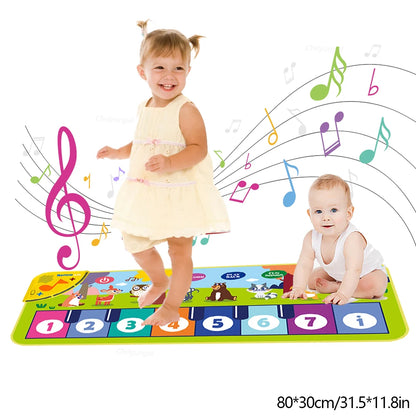 Baby piano floor mat