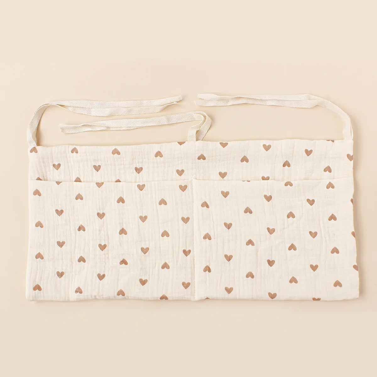 Baby bedside dual-pocket storage bag