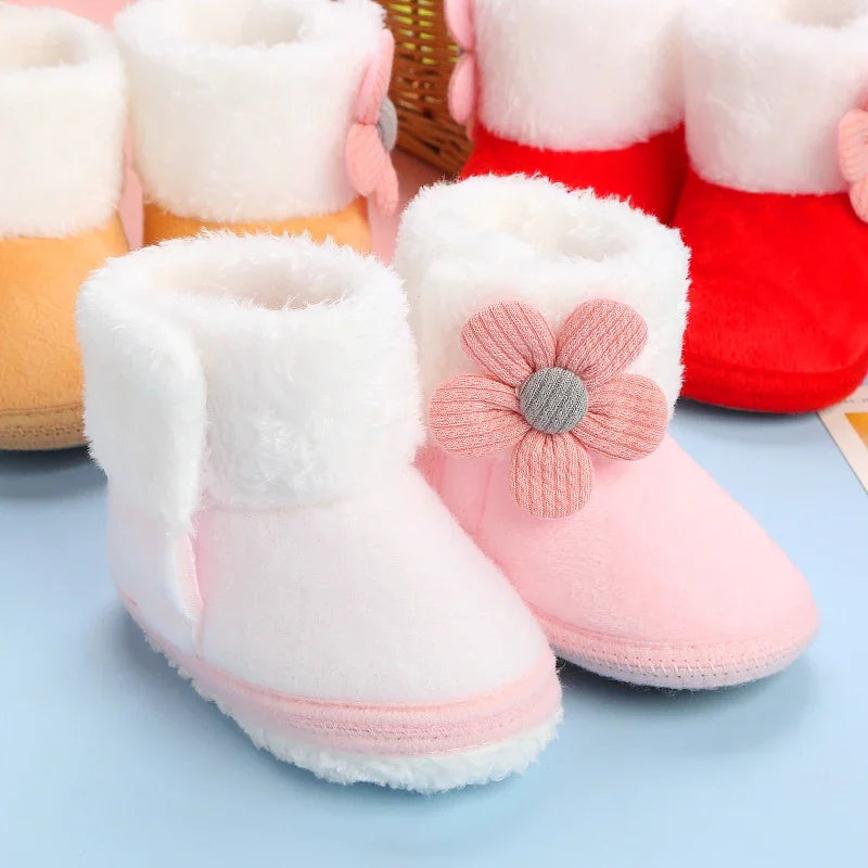 Newborn Girls Soft Booties