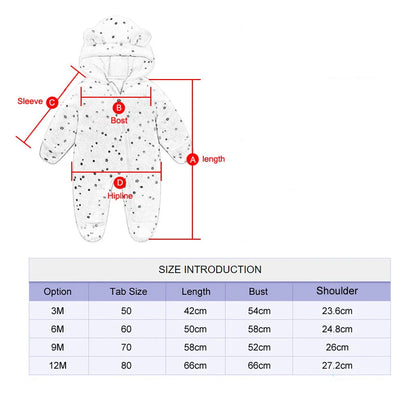 Newborn Winter Baby Rompers