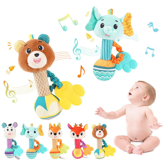 Baby plush animal Rattles