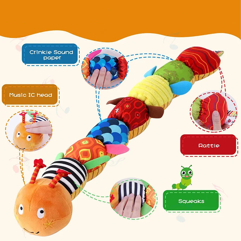 Baby Rattle Musical Caterpillar