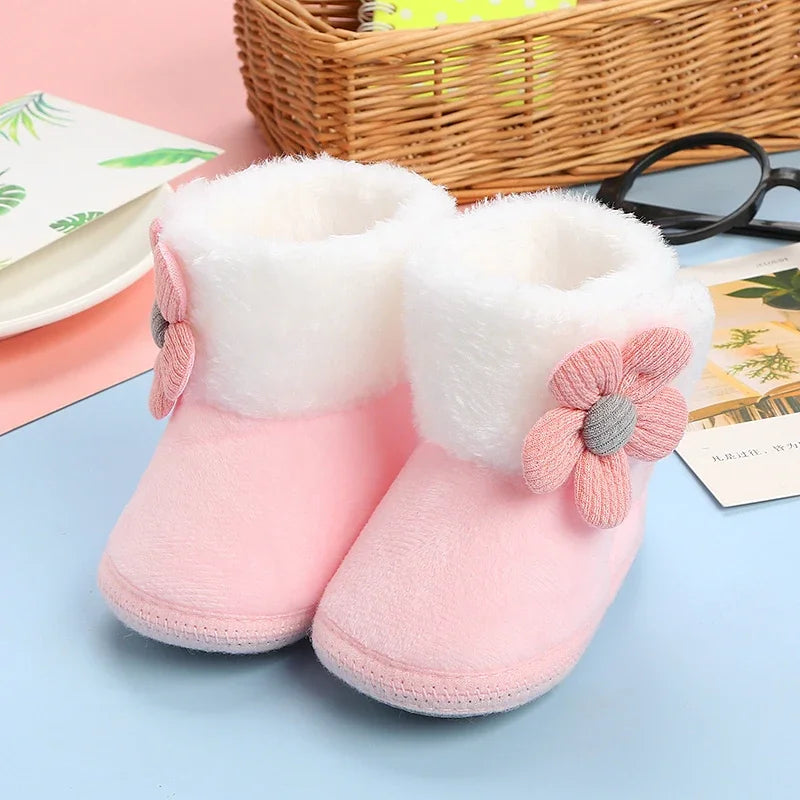 Newborn Girls Soft Booties