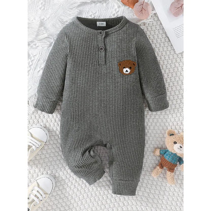 Newborn teddy bear romper