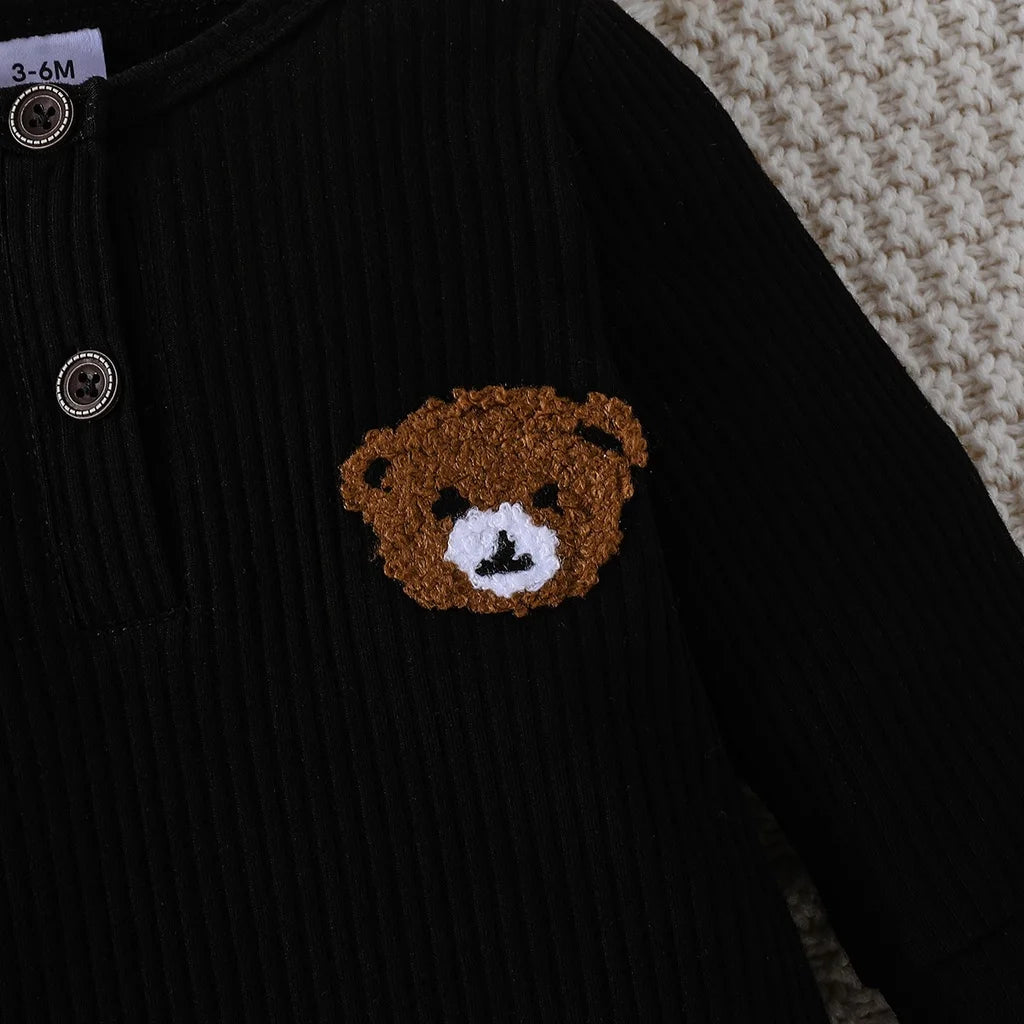 Newborn teddy bear romper