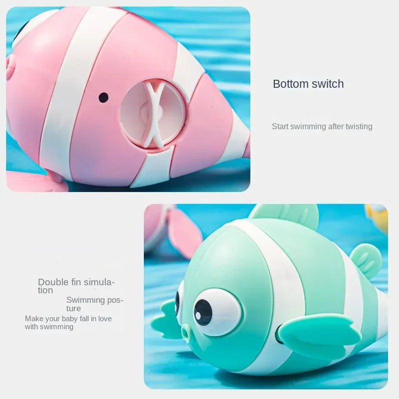 Cute Wind-Up Swimming Fish Bath Toy