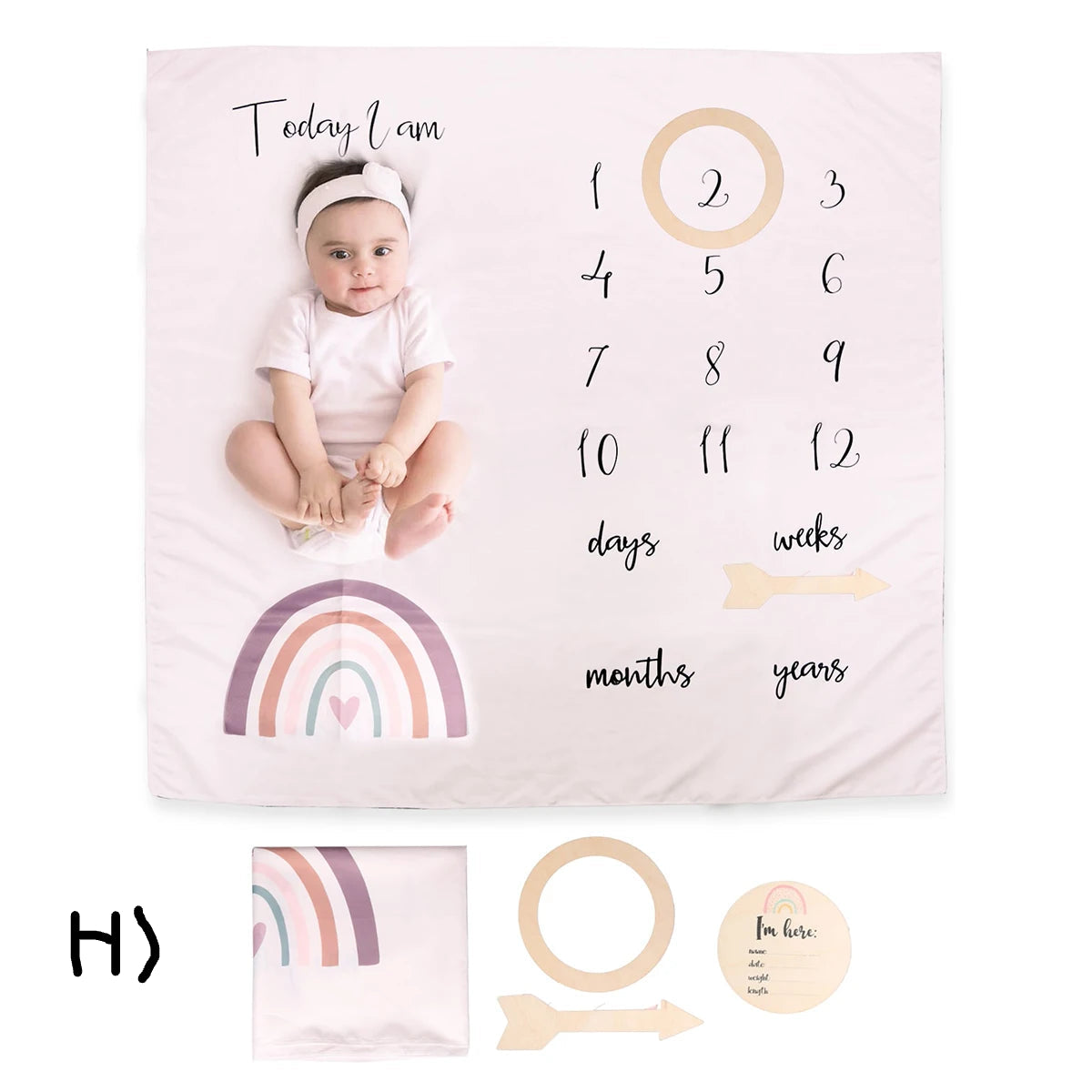 Newborn Milestone Blankets